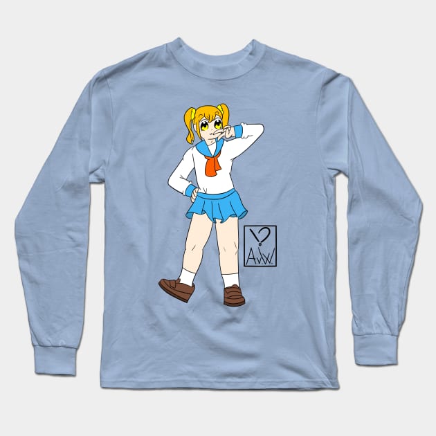 Popuko (POP TEAM EPIC) Long Sleeve T-Shirt by AveryVW